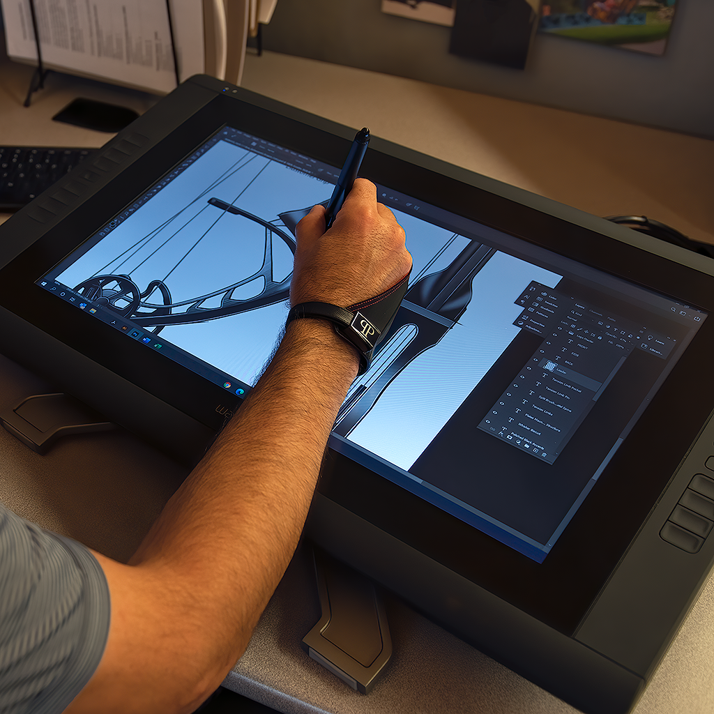 Empirium palm rejection digital art glove - works with most device vendors including Apple iPad, Microsoft Surface, Samsung Galaxy, Wacom, etc.